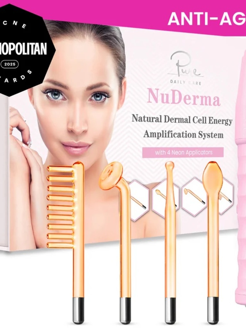 NuDerma Professional Skin Therapy Wand by Pure Daily Care